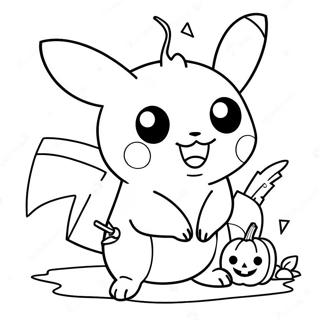 Pagina Para Colorear De Pikachu De Halloween 6114-4883