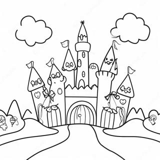 Pagina Para Colorear Del Castillo Colorido De Candyland 61207-50753