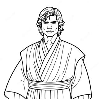 Pagina Para Colorear De Anakin Skywalker En Tunicas De Jedi 61237-50788