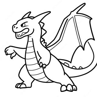 Pagina Para Colorear De Charizard Gigantamax En Llamas 61447-50938