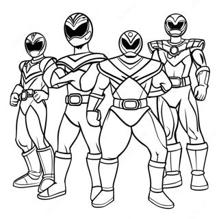 Power Rangers Bestias Morphers Páginas Para Colorear