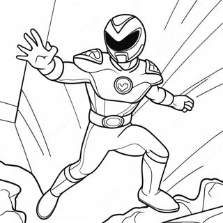 Pagina Para Colorear Del Ranger Rojo De Beast Morphers En Accion 61457-50954