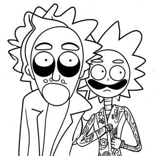 Pagina Para Colorear De Rick Y Morty Stoner 61466-50951