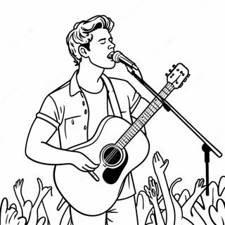 Shawn Mendes Páginas Para Colorear