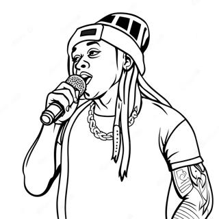 Lil Wayne En Concierto Pagina Para Colorear 61597-51064