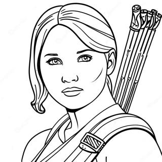 Katniss Everdeen Pagina Para Colorear 61636-51102