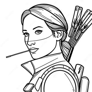 Katniss Everdeen Pagina Para Colorear 61636-51103