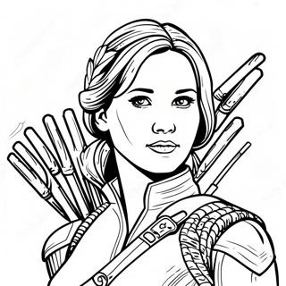 Katniss Everdeen Pagina Para Colorear 61636-51104