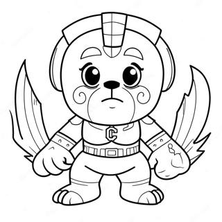 Pagina Para Colorear Del Mascota De Los Cleveland Guardians 61647-51099