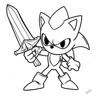 Pagina Para Colorear De Excalibur Sonic 61716-51156