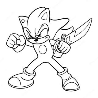 Pagina Para Colorear De Excalibur Sonic En Accion 61717-51157