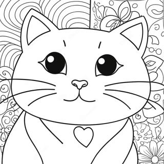 Gato Pop Páginas Para Colorear