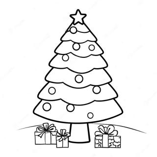 Pagina Para Colorear De Arbol De Navidad Facil 61856-51270