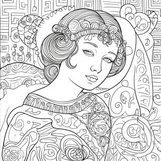 Pagina Para Colorear De Gustav Klimt 61896-51299