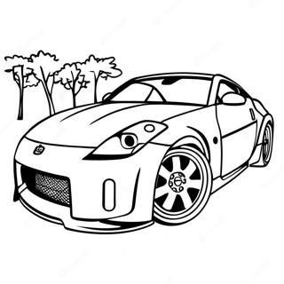 Pagina Para Colorear De Nissan 350z Deportivo 61946-51342