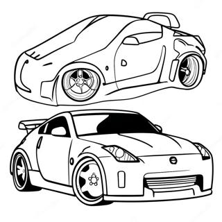 Pagina Para Colorear De Nissan 350z Deportivo 61946-51343