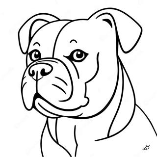 Pagina Para Colorear De Bulldog Americano 62066-51436