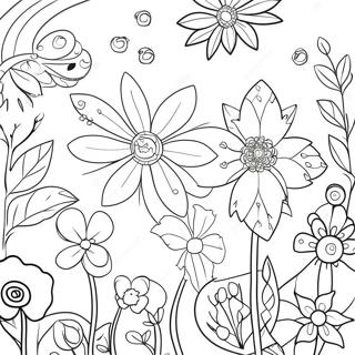 Pagina Para Colorear De Flores Caprichosas En El Jardin Secreto 62077-51455