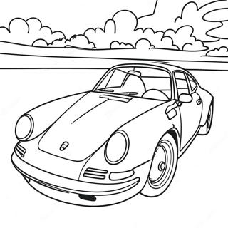 Porsche Páginas Para Colorear