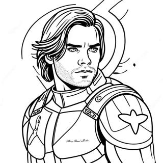 Pagina Para Colorear De Bucky Barnes El Soldado De Invierno 62298-51607