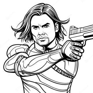 Pagina Para Colorear De Bucky Barnes El Soldado De Invierno 62298-51608