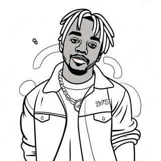 Pagina Para Colorear De Lil Uzi Vert Con Atuendo Elegante 62308-51630