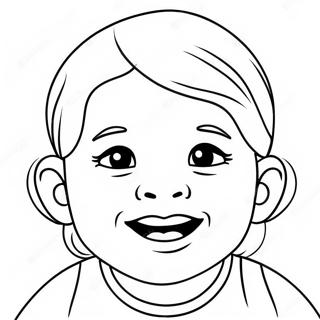 Pagina Para Colorear De Un Rostro De Nino Sonriente 62368-51662