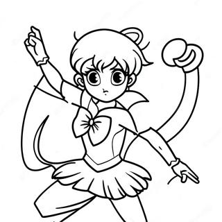 Sailor Jupiter Páginas Para Colorear