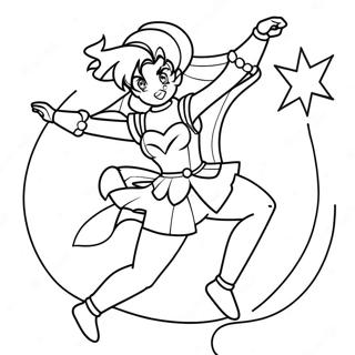 Pagina Para Colorear De Sailor Jupiter En Pose De Batalla 62518-51791