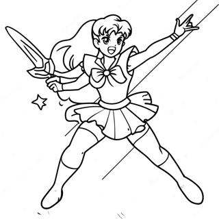 Pagina Para Colorear De Sailor Jupiter En Pose De Batalla 62518-51792