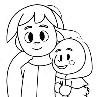 Pagina Para Colorear De Chara Y Asriel De Undertale 6255-4997