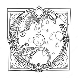 Pagina Para Colorear De Carta Del Tarot De La Luna 62597-51847