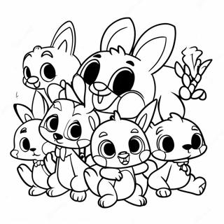 Pagina Para Colorear De Personajes Adorables De Looney Tunes Bebes 62618-51870