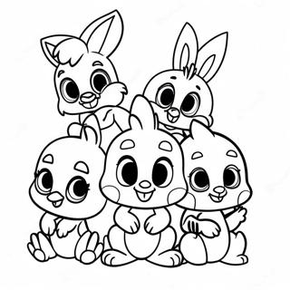 Pagina Para Colorear De Personajes Adorables De Looney Tunes Bebes 62618-51872