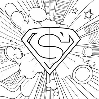 Pagina Para Colorear De Logo De Superheroe 62627-51867