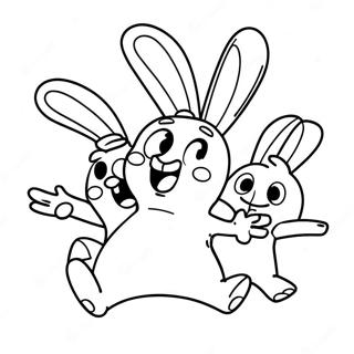 Pagina Para Colorear De Rabbids Divertidos En Accion 62718-51945