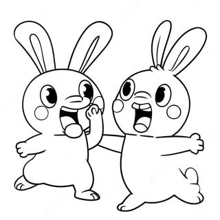 Pagina Para Colorear De Rabbids Divertidos En Accion 62718-51947