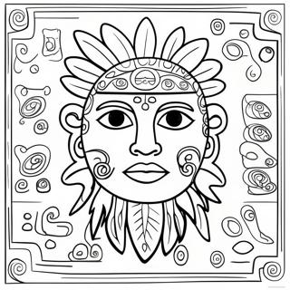 Pagina Para Colorear De Simbolos Taino Coloridos 62789-51991