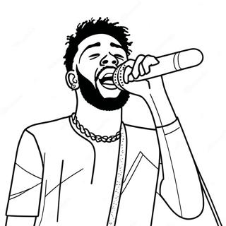 Pagina Para Colorear De Brent Faiyaz Cantando En El Escenario 62849-52048