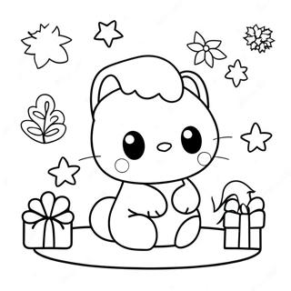 Pagina Para Colorear De Navidad De Sanrio 6284-5018