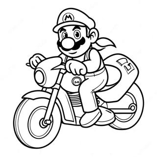 Pagina Para Colorear De Mario En Motocicleta De Carreras 62908-52088