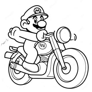 Pagina Para Colorear De Mario En Motocicleta Genial 62909-52092