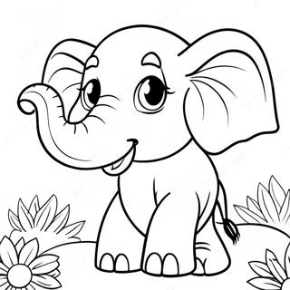 E Es Para Elefante Pagina Para Colorear 63019-52179