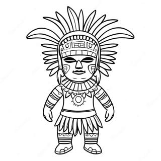 Pagina Para Colorear De La Muneca Kachina Colorida 63120-52246