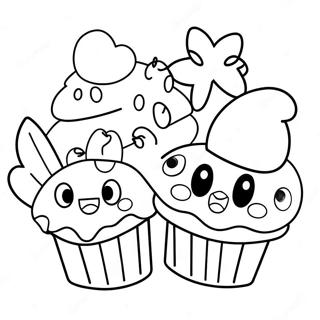 Pagina Para Colorear De Bluey Muffin Con Amigos 6315-5142