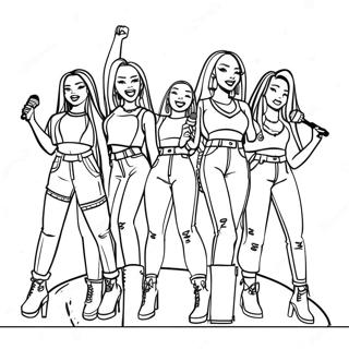 Pagina Para Colorear De Los Miembros De Itzy En Concierto 63190-52314