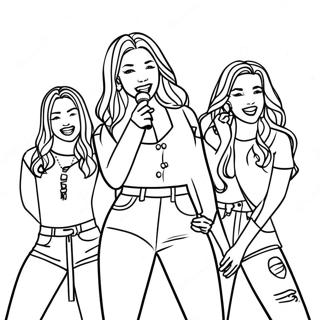 Pagina Para Colorear De Los Miembros De Itzy En Concierto 63190-52316