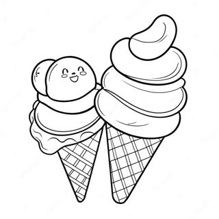 Pagina Para Colorear De Un Cono De Helado 63209-52312