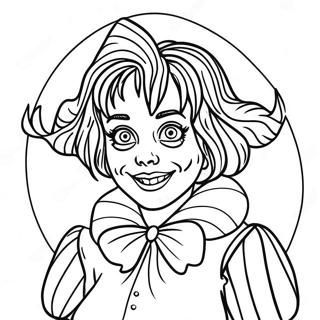 Pagina Para Colorear De Lydia Deetz De Beetlejuice 63259-52359