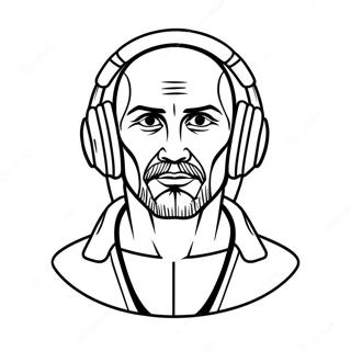 Pagina Para Colorear De Titan Speakerman Con Auriculares Coloridos 6325 5152